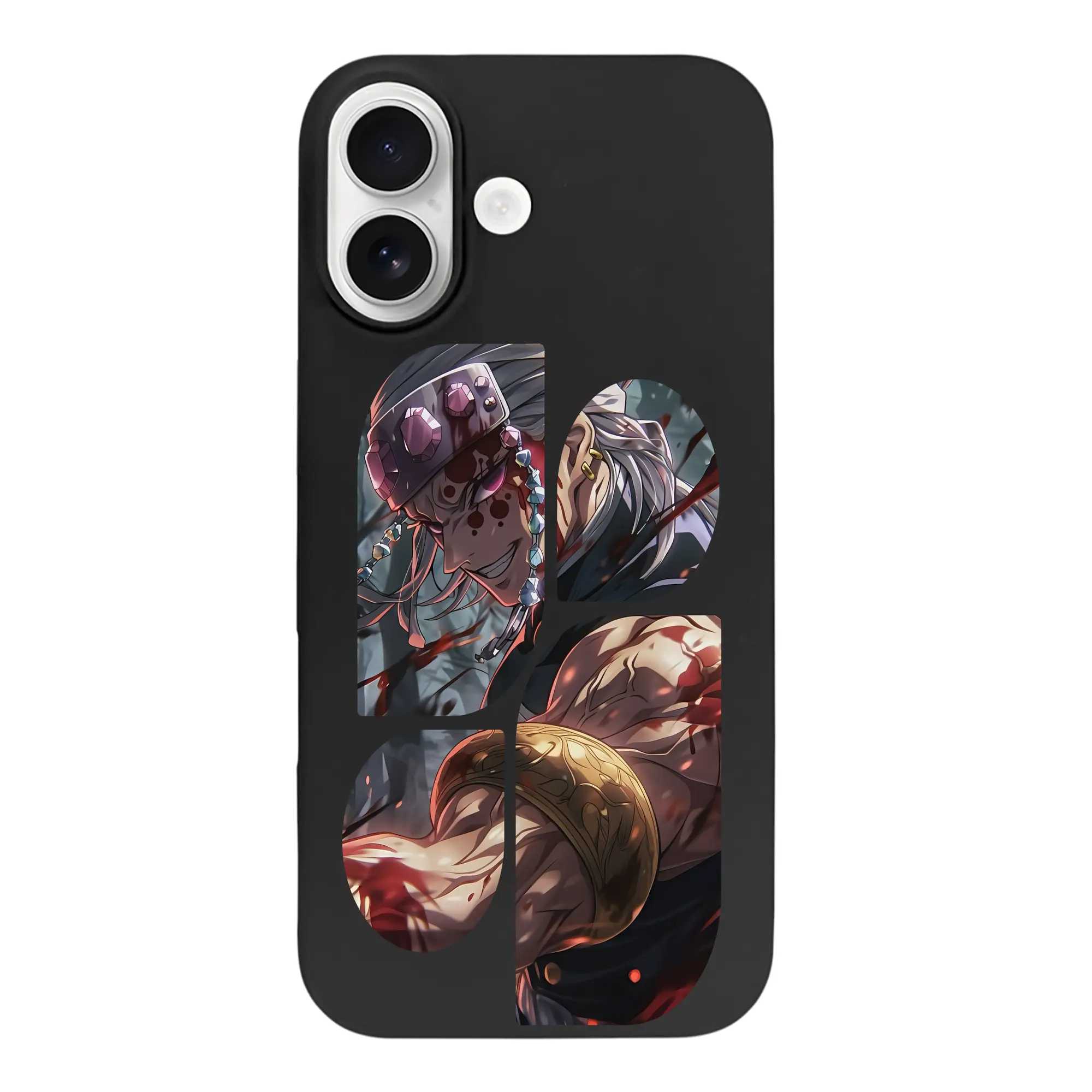 鬼滅の刃 グッズ,宇髄 天元 - iPhone 17 シリーズ シリコンケース 薄型 耐衝撃 指紋防止 ソフトタッチカバー 精密フィット 傷防止 保護ケース iPhone 17/17 Air/17 Pro/17 Pro Max 対応